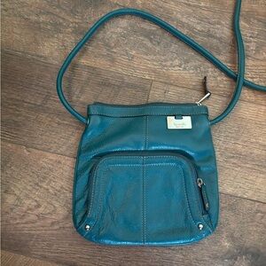 Tignanello Teal Crossbody Bag